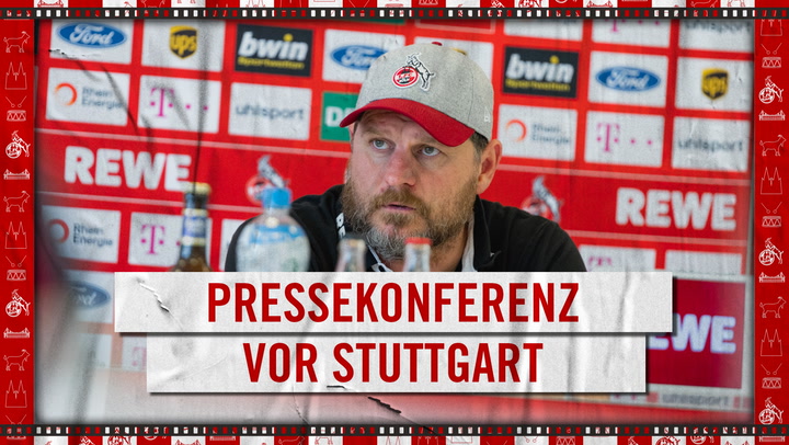 Pressekonferenz vor Stuttgart
