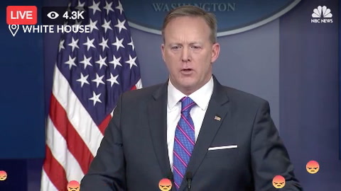 Sean Spicer press conference Facebook reactions