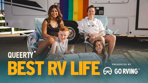 Jory & Vanessa take their modern family on the road with Queerty's BEST RV LIFE