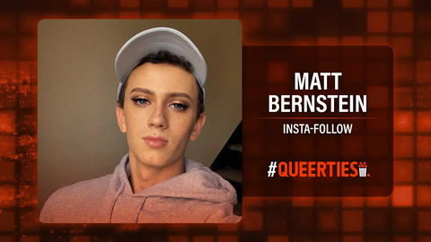Matt Bernstein Wins the Insta-Follow category at the Queerties 2024