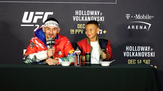 Nunes, Volkanovski discuss their wins, Holloway and his son have a moment at UFC 245