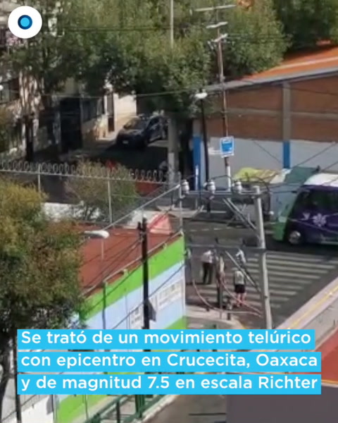 Se registra sismo de 7.5 en Oaxaca, CDMX lo resiente