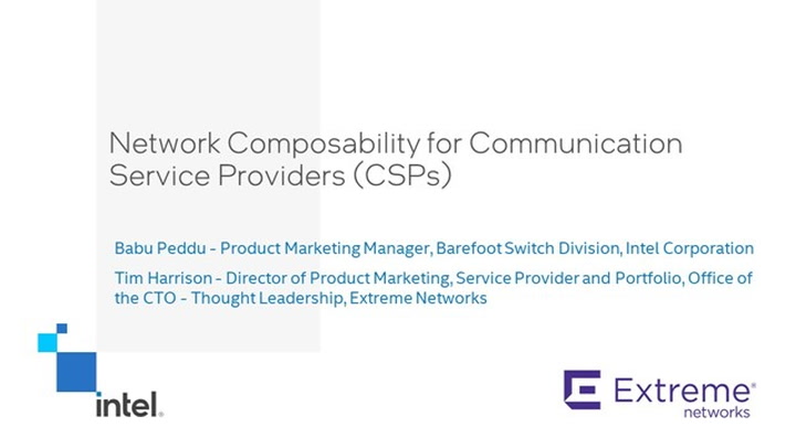 Network Composability for Communication Service Providers (CSPs)
