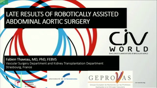 Résultats tardifs de la chirurgie aortique abdominale assistée par robotique