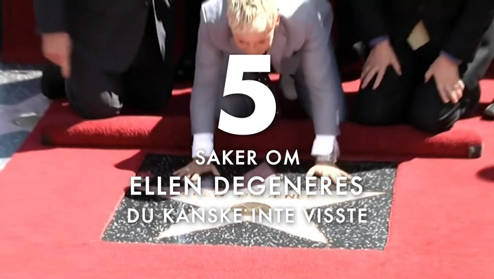 TV: 5 saker om Ellen DeGeneres du kanske inte kände till