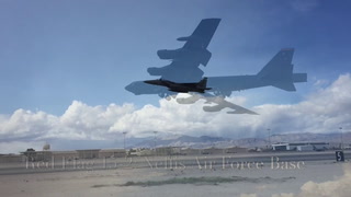 B-52 bombers fly at Nellis