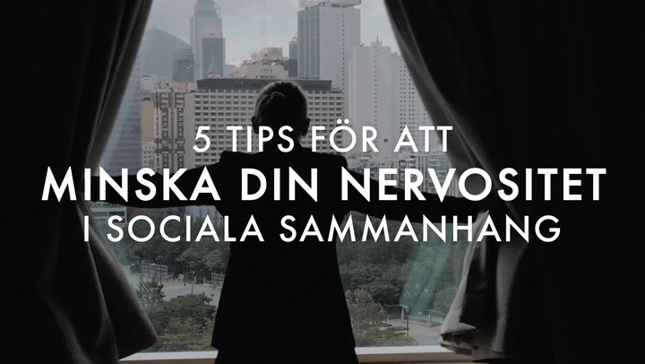 TV: Se 5 tips för att minska din nervositet i sociala sammanhang