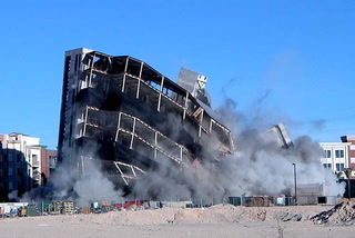 The Gramercy building implosion goes down as planned