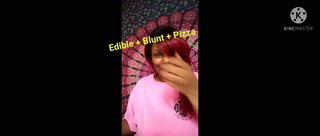 Edible + blunt + pizza 