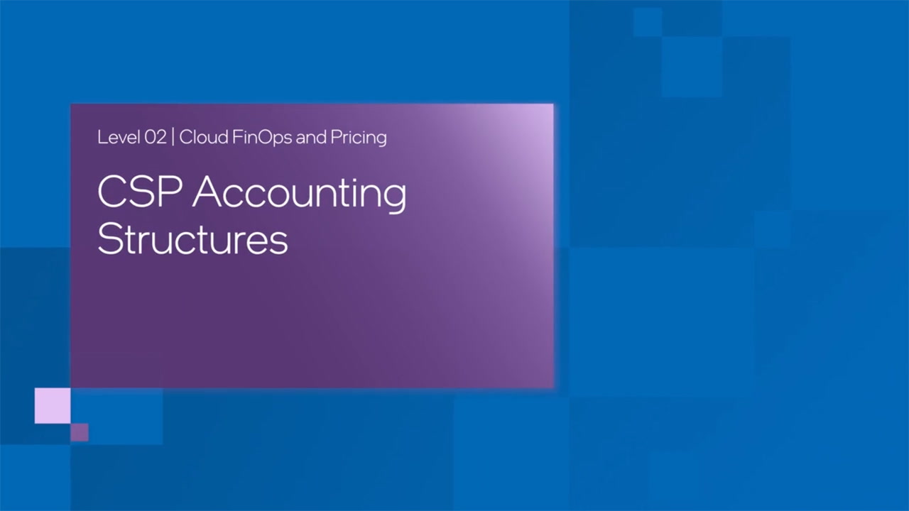 Chapter 1: Cloud Service Provider Accounting Structures