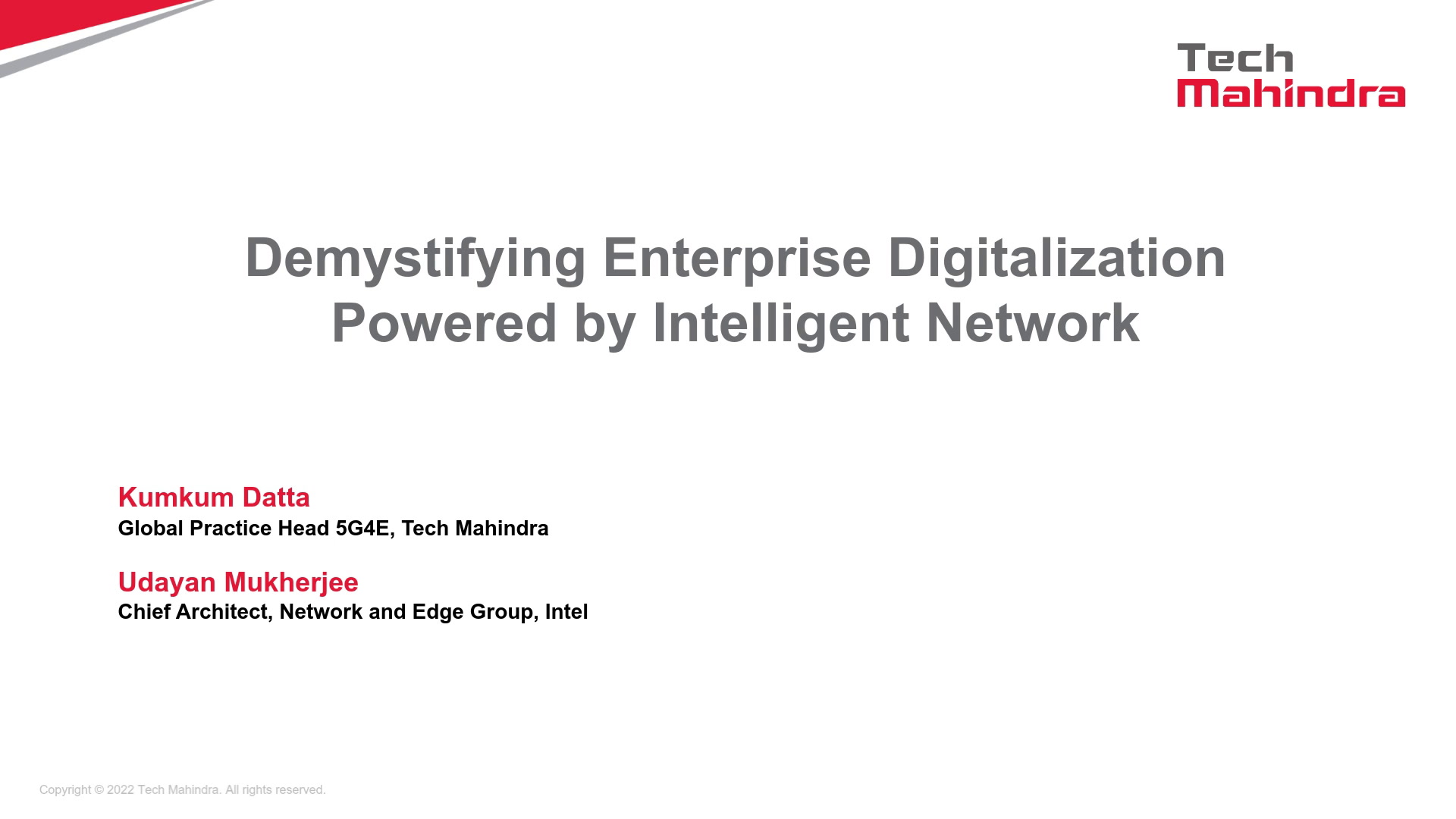 Demystifying Enterprise Digitalization Powered by Intelligent Network