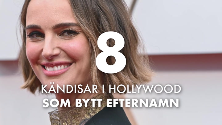 TV: Se 8 Hollywoodstjärnor som bytt sitt efternamn