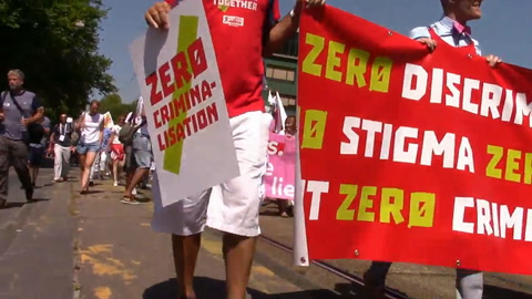 The Activism March At Aids2018 In Amsterdam