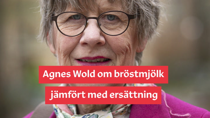 Intervju: Agnes Wold om bröstmjölk jämfört med ersättning