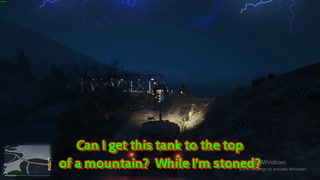 GTA Online - Can I get a tank to the top of the mountain? - Stoned AF