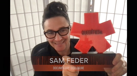 Sam Feder, director of Disclosure, winner of DOCUMENTARY