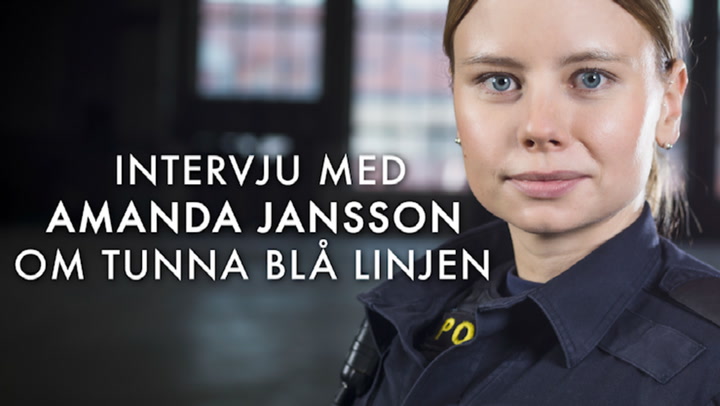 Amanda Jansson spelar "Sara" i Tunna blå linjen