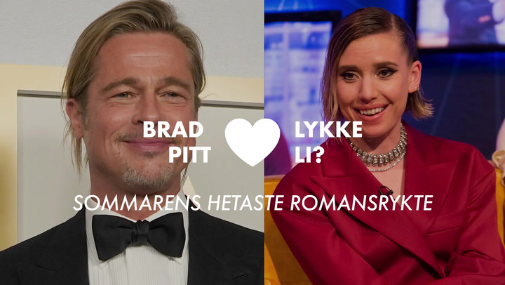 TV: Allt om romansryktet: Brad Pitt dejtar Lykke Li