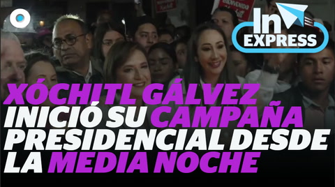 Xóchitl Gálvez inició su campaña presidencial desde la media noche | Reporte Indigo