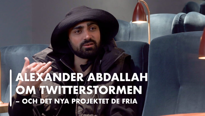 TV: Alexander Abdallah efter twitterstormen: Jag kände mig missuppfattad