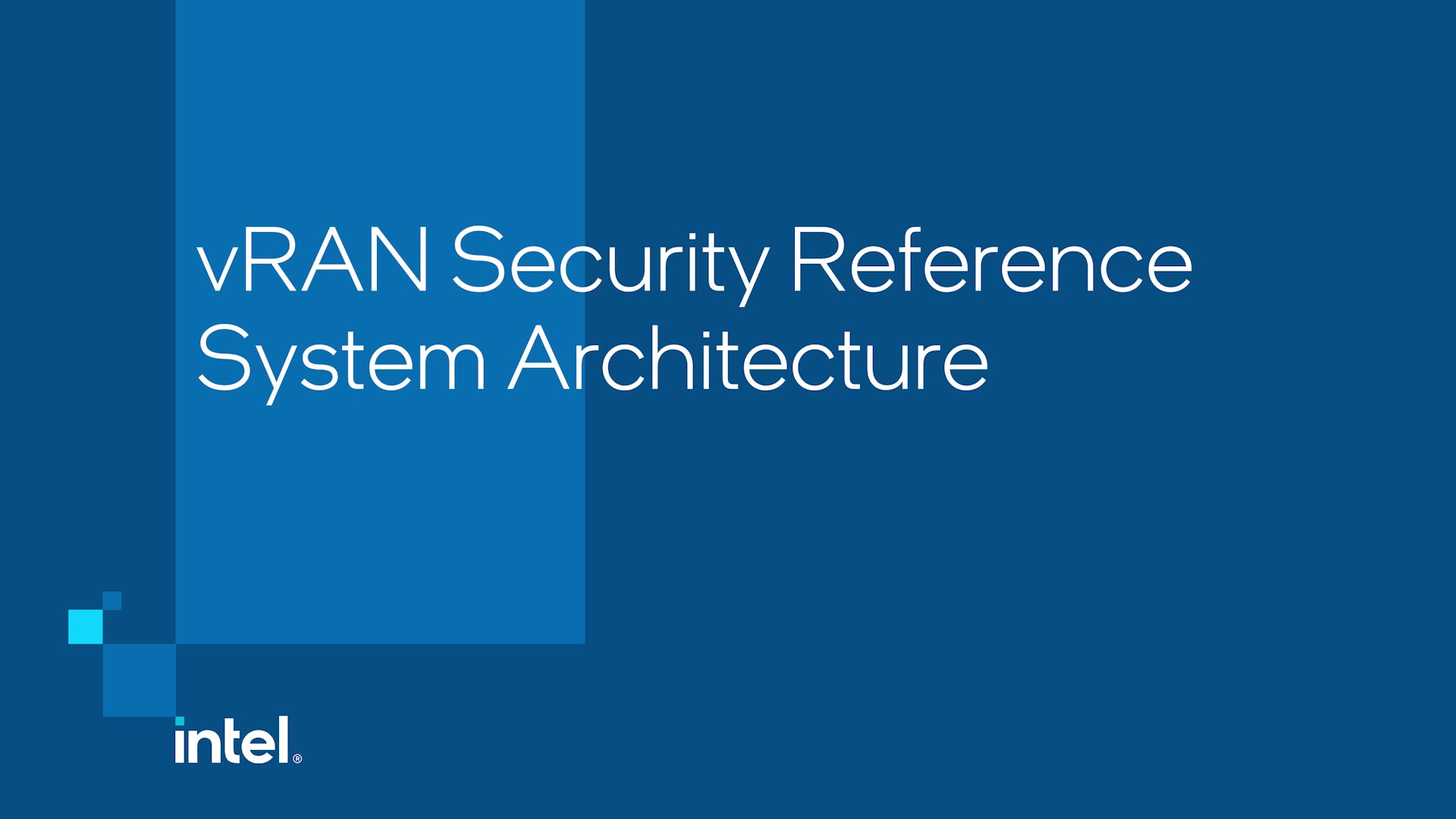 Chapter 1: vRAN Security Reference System Architecture