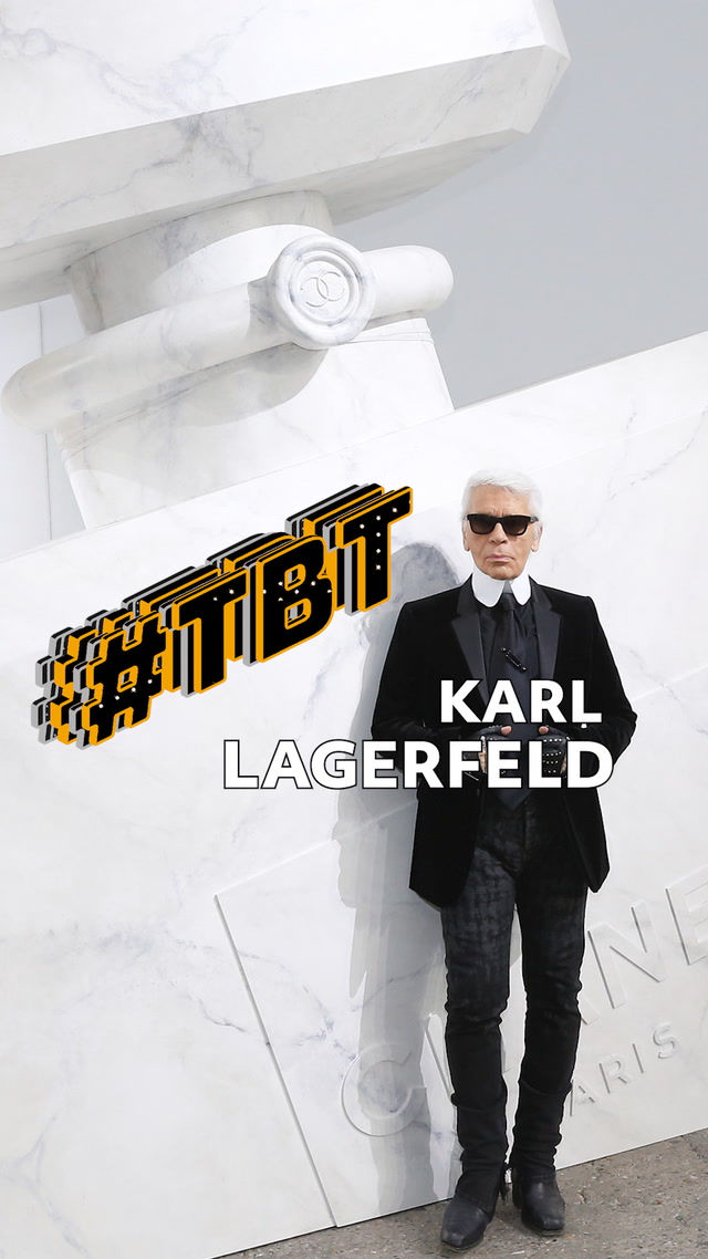 #tbt Moda  - Karl Lagerfeld