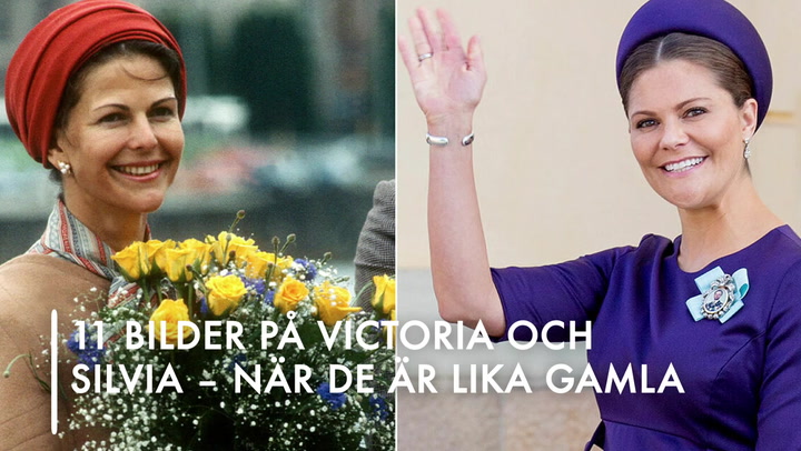 TV: 11 bilder på Victoria och Silvia – när de är lika gamla