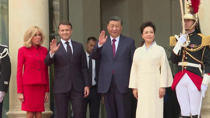 Le président Xi à la réunion trilatérale Chine-France-UE à Paris