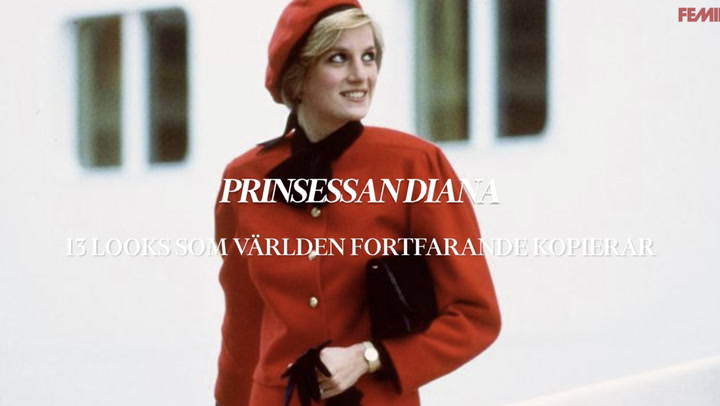 (Femina) Prinsessan Diana - 13 looks världen fortfarande kopierar