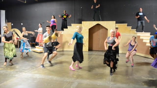 Beauty and the Beast rehearsal for Super Summer Theatre