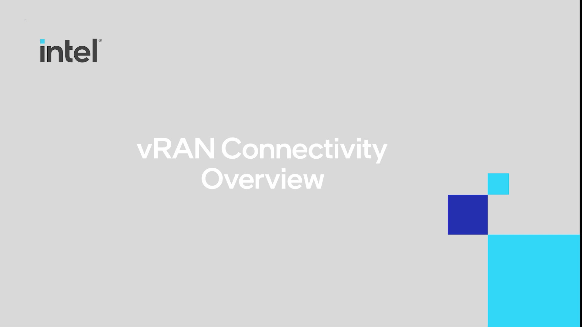 Intel® Ethernet 800 Series Network Adapters for vRAN Connectivity