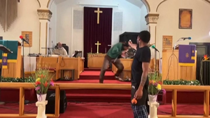 US man tries to shoot pastor in church but gun wouldn't fire