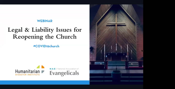 Legal and Liability Issues for Reopening the Church