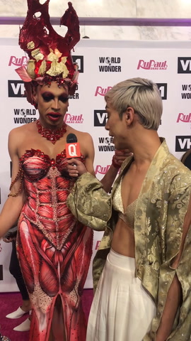 Yvie Oddly chats with Queerty at the finale taping of 'RuPaul's Drag Race' season 11