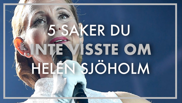 TV: 5 saker du inte visste om Helen Sjöholm
