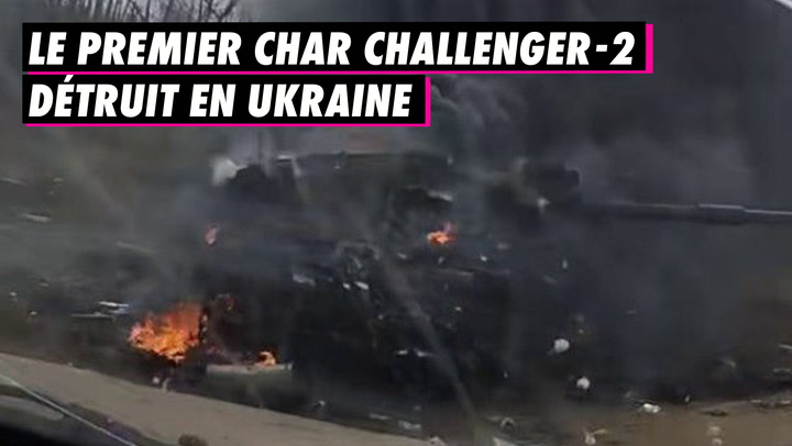 Ukraine: les Russes ont détruit un char challenger 2
