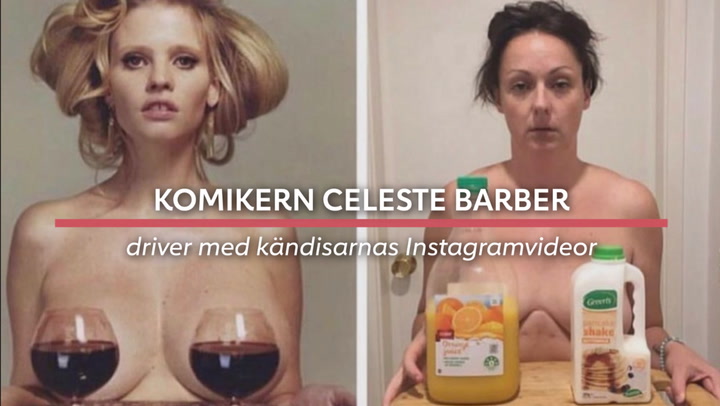 Komikern Celeste Barber driver med kändisarnas Instagramvideor