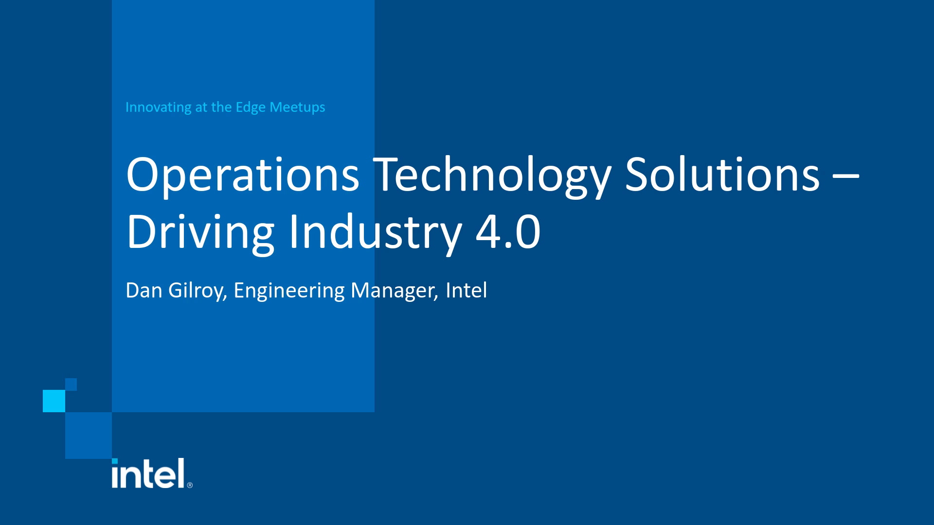 Operations Technology Solutions – Driving Industry 4.0