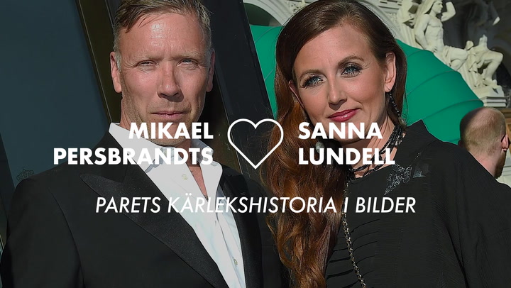 TV: Sanna Lundell och Mikael Persbrandts kärlekssaga i bilder