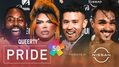Queer Joy and Pride on the red carpet at the Queerty Pride50