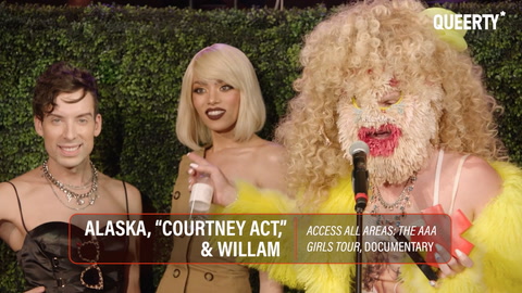Alaska, Willam & Arisce Accept the DOCUMENTARY Award at the 2023 Queerties Awards