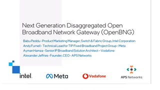 Next Generation Disaggregated Open Broadband Network Gateway (OpenBNG)
