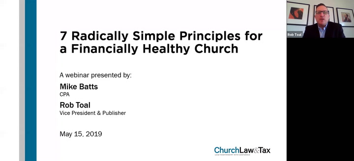 7 Radically Simple Principles for a Financially Healthy Church