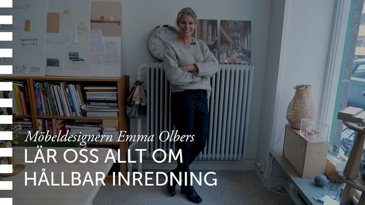 TV: Möbeldesigner Emma Olbers lär oss allt om hållbar inredning