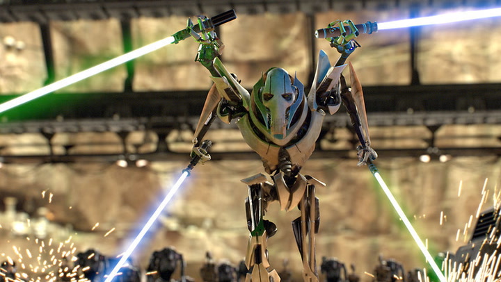 Image result for grievous 4 arm pose