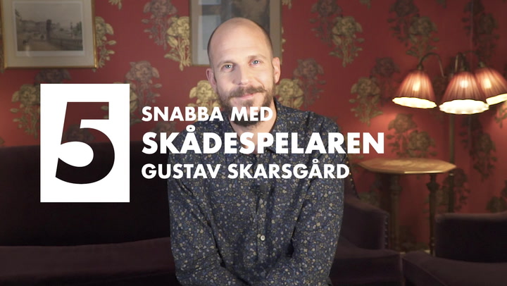 TV: 5 snabba med skådespelaren Gustaf Skarsgård