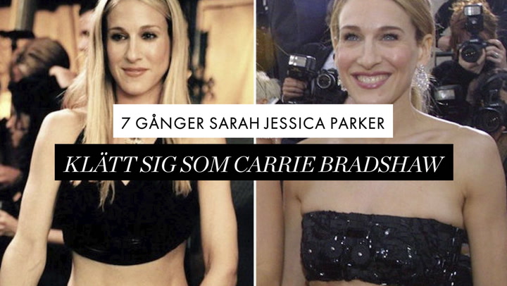 7 gånger Sarah Jessica Parker inspirerats av Carrie Bradshaws klädstil