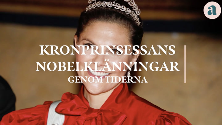 Kronprinsessans nobelklänningar genom tiderna