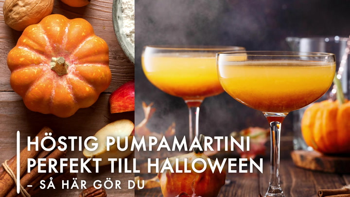TV: Höstig pumpamartini – perfekt drink till Halloween