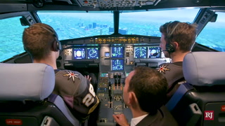 Golden Knights players earn temporary wings as Allegiant pilots – Video